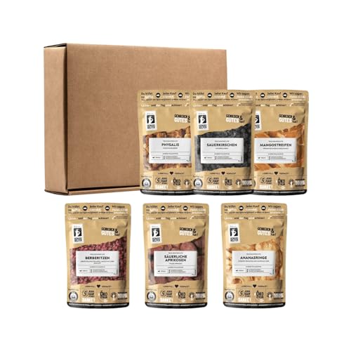 Bremer Gewürzhandel Genuss-Box Sauer macht lustig, Früchtebox, 6-tlg., Trockenfrüchte Box, Geschenkset, 935g Bremer Gewürzhandel Genuss-Box Sauer macht lustig, Früchtebox, 6-tlg., Trockenfrüchte Box, Geschenkset, 935g von Bremer-Gewürzhandel Genuss leben.