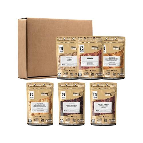 Bremer Gewürzhandel Genuss-Box Naschen ohne Reue, Früchtebox, 6-tlg., Trockenfrüchte Box, Geschenkset, 1115g Bremer Gewürzhandel Genuss-Box Naschen ohne Reue, Früchtebox, 6-tlg., Trockenfrüchte Box, Geschenkset, 1115g von Bremer-Gewürzhandel Genuss leben.