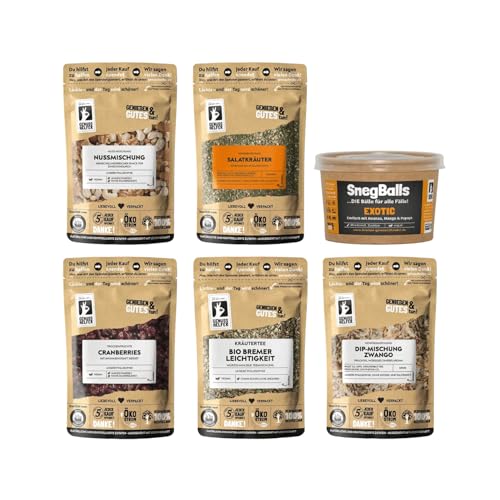 Bremer Gewürzhandel Genuss-Set Fit in den Frühling, 6-tlg., Snack Geschenk, Geschenkset, 810g Bremer Gewürzhandel Genuss-Set Fit in den Frühling, 6-tlg., Snack Geschenk, Geschenkset, 810g von Bremer-Gewürzhandel Genuss leben.