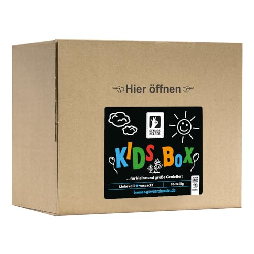 Bremer Gewürzhandel Genuss-Set Kids Box, 10-tlg., Gewürzset, Gewürze Geschenk, Geschenkset, 1205g von Bremer-Gewürzhandel Genuss leben.