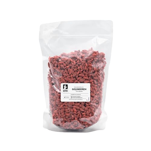 Bremer Gewürzhandel Goji Beeren, getrocknet, ganz, Trockenfrüchte ohne Zuckerzusatz & ungeschwefelt, 1kg von Bremer-Gewürzhandel Genuss leben.