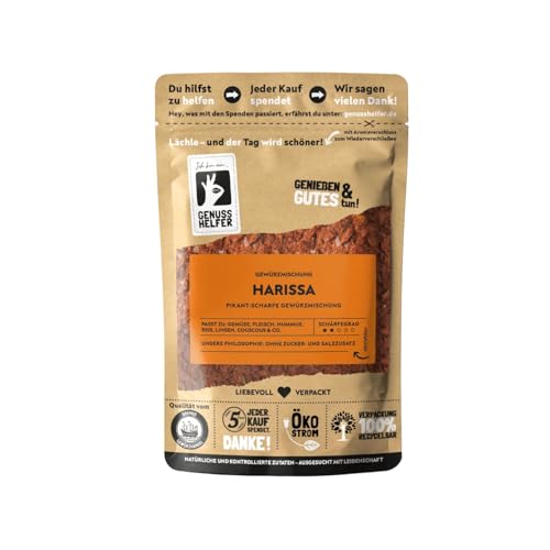 Bremer Gewürzhandel Harissa, fein geschrotet, intensive Schärfe, nordafrikanische Gewürzmischung für heimische und exotische Saucen, 10 x 100g von Bremer-Gewürzhandel Genuss leben.