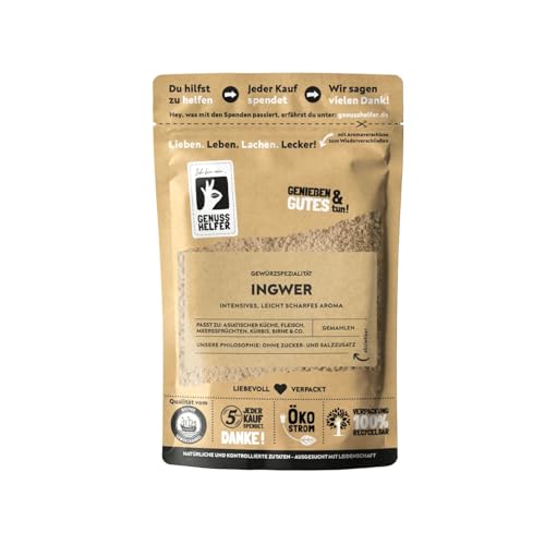 Bremer Gewürzhandel Ingwer, gemahlen, Ingwerpulver zum Kochen, 10 x 50g Bremer Gewürzhandel Ingwer, gemahlen, Ingwerpulver zum Kochen, 10 x 50g von Bremer-Gewürzhandel Genuss leben.