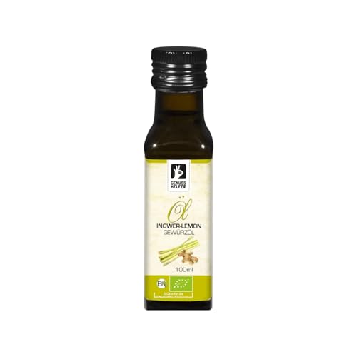 Bremer Gewürzhandel Ingwer Lemon Gewürzöl BIO, kaltgepresst, Rapsöl mit Ingwer und Lemongras, Speiseöl zum Kochen und Backen, 100ml von Bremer-Gewürzhandel Genuss leben.