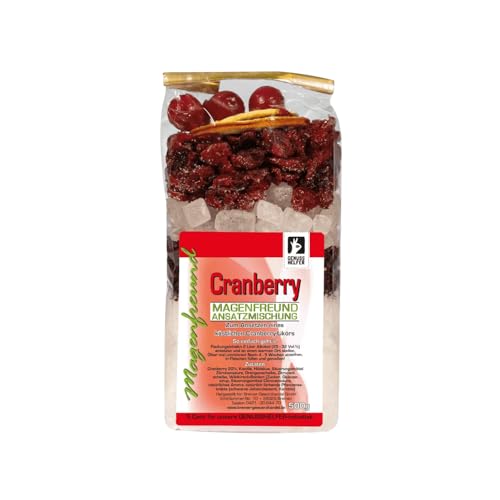 Bremer Gewürzhandel Magenfreund Ansatzmischung Cranberry, ohne künstliche Zutaten, Likör selber machen, Canberry-Likör, 500g von Bremer-Gewürzhandel Genuss leben.