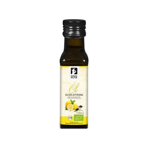 Bremer Gewürzhandel Olive Zitrone Gewürzöl BIO, kaltgepresst, Olivenöl mit Zitrone und Orange verfeinert, fruchtig-mediterraner Geschmack, 100ml von Bremer-Gewürzhandel Genuss leben.