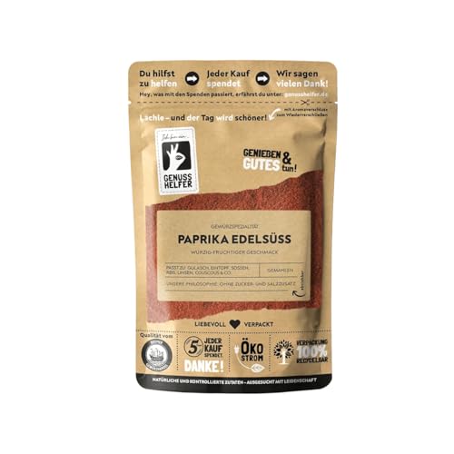 Bremer Gewürzhandel Paprika Gewürz edelsüß, gemahlen, Paprikapulver zum Kochen und Braten, für ungarische Gulaschsuppe und Grillmarinaden, 10 x 100g Bremer Gewürzhandel Paprika Gewürz edelsüß, gemahlen, Paprikapulver zum Kochen und Braten, für ungarische Gulaschsuppe und Grillmarinaden, 10 x 100g von Bremer-Gewürzhandel Genuss leben.