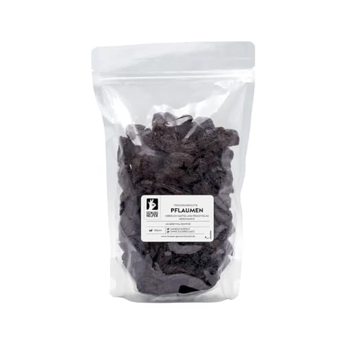 Bremer Gewürzhandel Pflaumen getrocknet, ganz, ohne Stein, Backpflaumen ohne Zuckerzusatz & ungeschwefelt, 1kg Bremer Gewürzhandel Pflaumen getrocknet, ganz, ohne Stein, Backpflaumen ohne Zuckerzusatz & ungeschwefelt, 1kg von Bremer-Gewürzhandel Genuss leben.