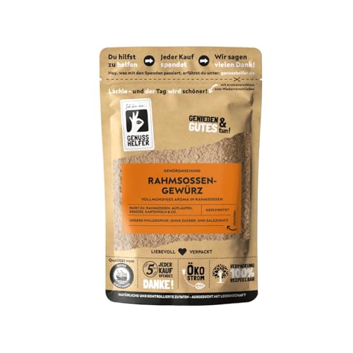Bremer Gewürzhandel Rahmsoßengewürz, gemahlen, für helle und dunkle Soßen, Gewürzmischung für Bratensoße, 10 x 75g Bremer Gewürzhandel Rahmsoßengewürz, gemahlen, für helle und dunkle Soßen, Gewürzmischung für Bratensoße, 10 x 75g von Bremer-Gewürzhandel Genuss leben.