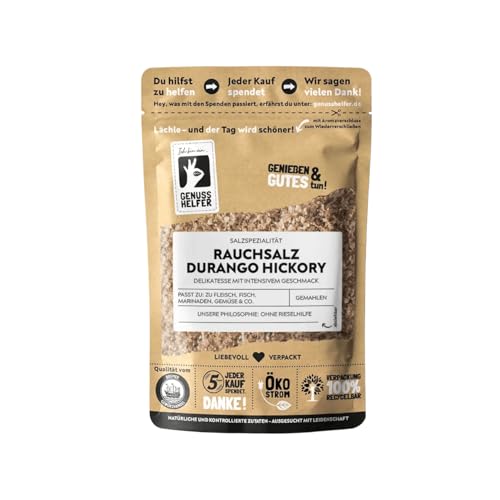 Bremer Gewürzhandel Rauchsalz Durango Hickory, Salz mit Raucharoma, geräuchert über Walnussholz, 100g von Bremer-Gewürzhandel Genuss leben.