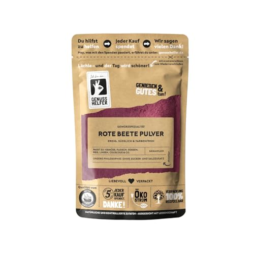 Bremer Gewürzhandel Rote Beete Pulver, gemahlen, natürliche Lebensmittelfarbe, 10 x 100g Bremer Gewürzhandel Rote Beete Pulver, gemahlen, natürliche Lebensmittelfarbe, 10 x 100g von Bremer-Gewürzhandel Genuss leben.