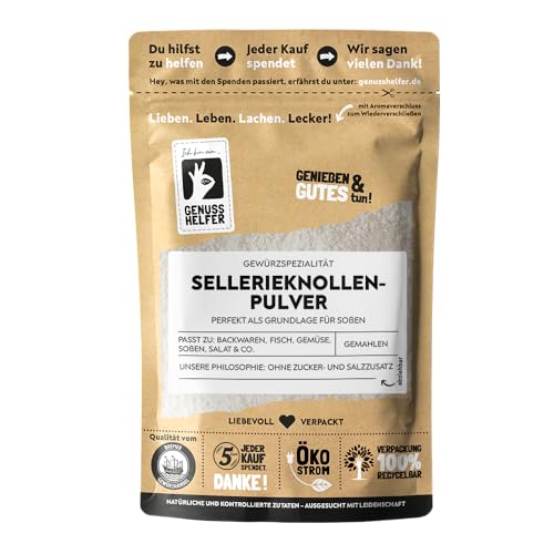 Bremer Gewürzhandel Sellerieknollenpulver, gemahlen, Selleriepulver zum Kochen, ideal für Soßen, 50g von Bremer-Gewürzhandel Genuss leben.
