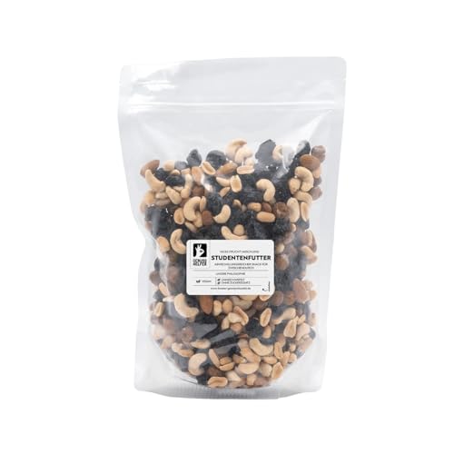 Bremer Gewürzhandel Studentenfutter, leckere Nussmischung mit Früchten, ungeschwefelt & ohne Zuckerzusatz, idealer Snack für zwischendurch, 1kg Bremer Gewürzhandel Studentenfutter, leckere Nussmischung mit Früchten, ungeschwefelt & ohne Zuckerzusatz, idealer Snack für zwischendurch, 1kg von Bremer-Gewürzhandel Genuss leben.