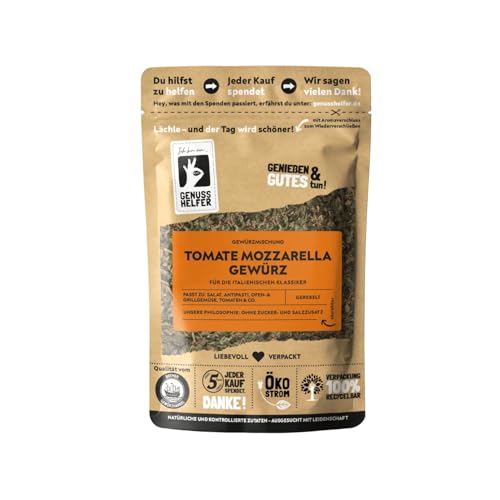 Bremer Gewürzhandel Tomate Mozzarella Gewürz, gerebelt, mediterrane Gewürzmischung für Caprese, 10 x 75g Bremer Gewürzhandel Tomate Mozzarella Gewürz, gerebelt, mediterrane Gewürzmischung für Caprese, 10 x 75g von Bremer-Gewürzhandel Genuss leben.