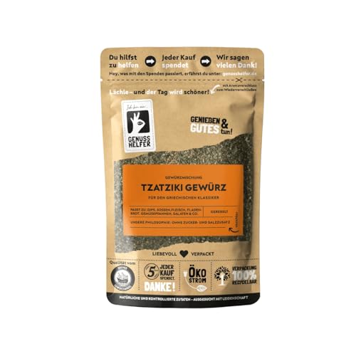 Bremer Gewürzhandel Tzatziki Gewürzmischung, gerebelt, leckeres Gewürz für authentisches Tzatziki, aromatisches Quark und Joghurt Gewürz, 75g Bremer Gewürzhandel Tzatziki Gewürzmischung, gerebelt, leckeres Gewürz für authentisches Tzatziki, aromatisches Quark und Joghurt Gewürz, 75g von Bremer-Gewürzhandel Genuss leben.