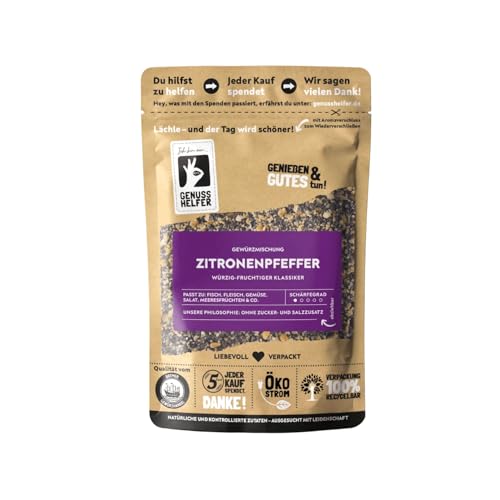Bremer Gewürzhandel Zitronenpfeffer, geschrotet, leckere Zitrus-Note für Fisch, asiatische Gerichte und Salatdressings, 100g Bremer Gewürzhandel Zitronenpfeffer, geschrotet, leckere Zitrus-Note für Fisch, asiatische Gerichte und Salatdressings, 100g von Bremer-Gewürzhandel Genuss leben.