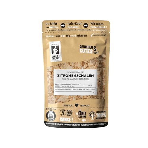 Bremer Gewürzhandel Zitronenschalen, Stücke, getrocknete Zitrone, zum Backen und Kochen, 10 x 100g Bremer Gewürzhandel Zitronenschalen, Stücke, getrocknete Zitrone, zum Backen und Kochen, 10 x 100g von Bremer-Gewürzhandel Genuss leben.