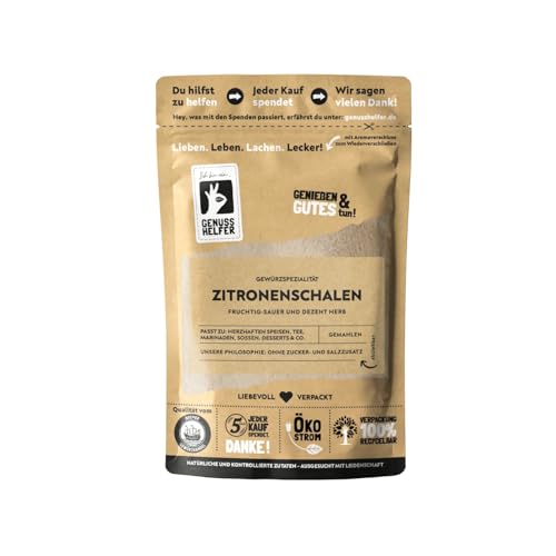 Bremer Gewürzhandel Zitronenschalen, gemahlen, Zitronenpulver, 10 x 50g von Bremer-Gewürzhandel Genuss leben.