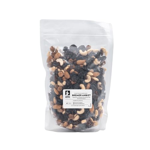 Bremer Gewürzhandel Bremer Anbiet, Nussmischung mit Cranberries und Weinbeeren, ungeschwefelt, 1kg Bremer Gewürzhandel Bremer Anbiet, Nussmischung mit Cranberries und Weinbeeren, ungeschwefelt, 1kg von Bremer-Gewürzhandel Genuss leben.