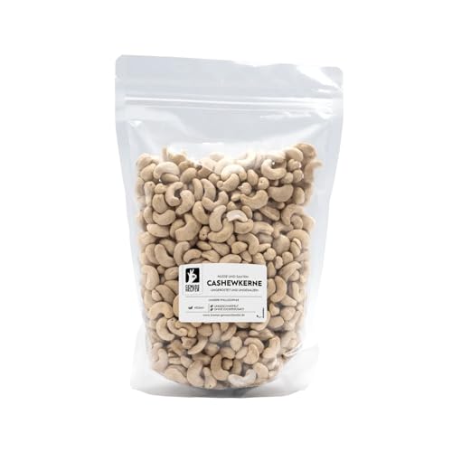 Bremer Gewürzhandel Cashewkerne, ungeröstet, ungesalzen, naturbelassen, für Müsli, Curry & als Snack, 1kg von Bremer-Gewürzhandel Genuss leben.