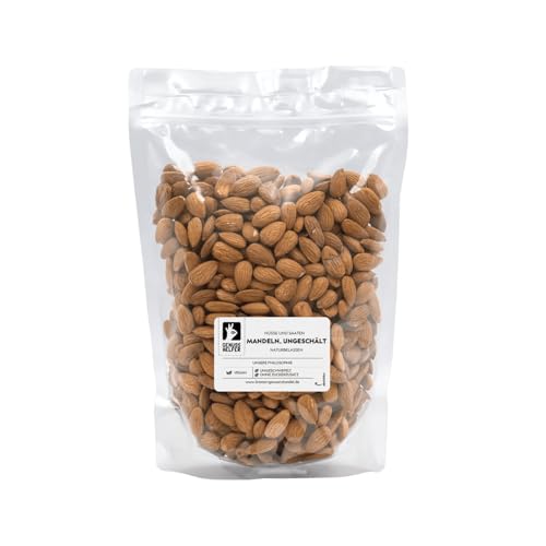 Bremer Gewürzhandel Mandeln, natur, Nüsse ganz und ungeschält, 1kg Bremer Gewürzhandel Mandeln, natur, Nüsse ganz und ungeschält, 1kg von Bremer-Gewürzhandel Genuss leben.