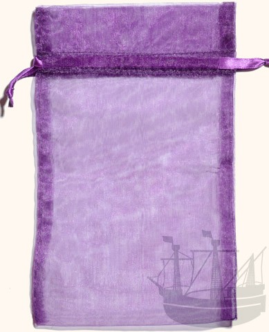 Organzabeutel, Geschenkverpackung, 20x12 cm, violett von Bremer Gewürzhandel