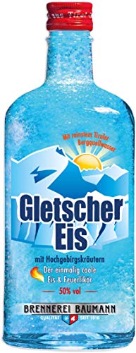 Baumann Gletscher Eis - Eis & Feuerlikör (1 x 0,50 l) von Brennerei Baumann