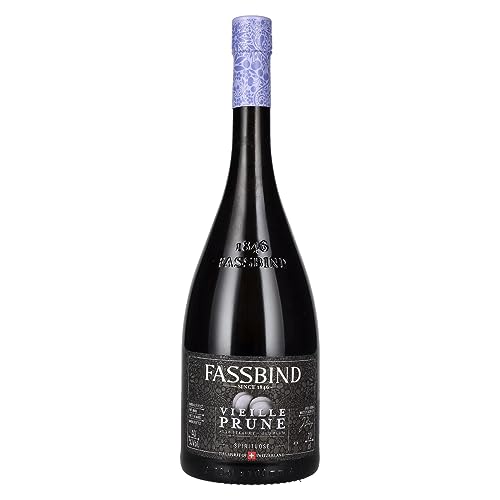 Fassbind Vieille Prune (1 x 0.7 l) - Edler Schweizer Obstbrand aus vollreifen Pflaumen mit 40% vol. Alkohol von Fassbind