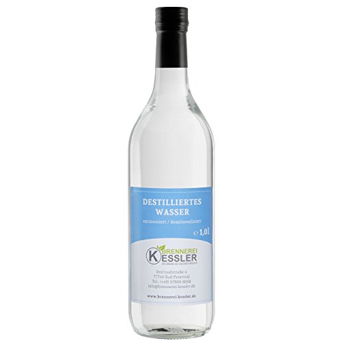 Brennerei Kessler Destilliertes Wasser (Aqua Dest.) 1000ml in der Glasflasche von Brennerei Kessler