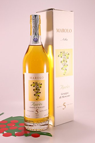 Grappa Moscato Apres 5 Y gelagert 42% 70 cl. - Brennerei Marolo von Brennerei Marolo