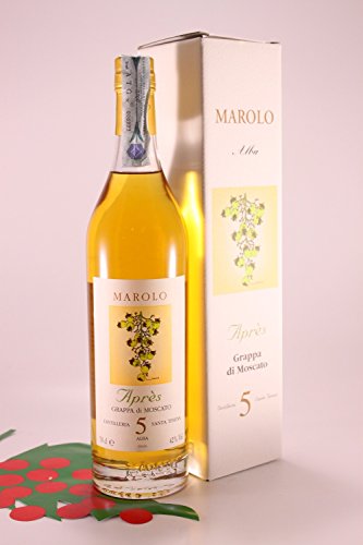 Grappa Moscato Apres 5 Y gelagert 42% 70 cl. - Brennerei Marolo Grappa Moscato Apres 5 Y gelagert 42% 70 cl. - Brennerei Marolo von Brennerei Marolo