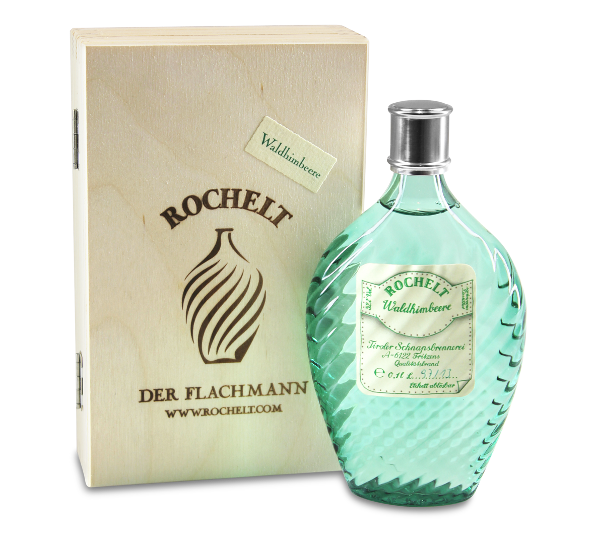 Rochelt Waldhimbeere Glasflachmann Rochelt Waldhimbeere Glasflachmann von Brennerei Rochelt GmbH