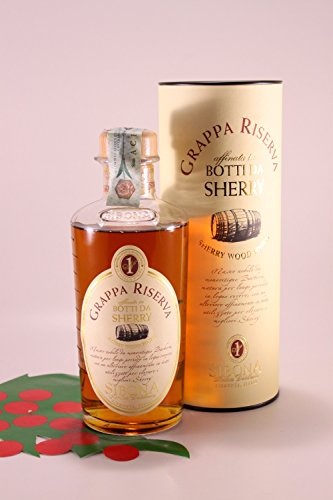 Grappa Barbera gelagert in Sherryfässer 44% 50 cl. - Brennerei Sibona Grappa Barbera gelagert in Sherryfässer 44% 50 cl. - Brennerei Sibona von Brennerei Sibona