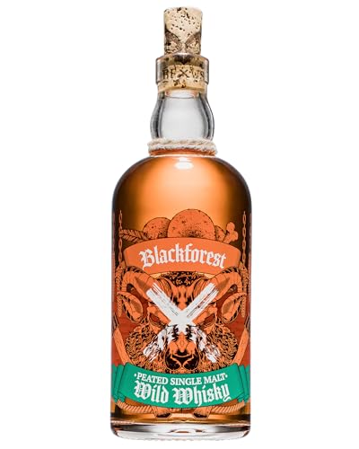 Brennerei Wild, Blackforest Peated Single Malt Wild Whisky, Süßliche Karamell-Nuss-Note, Rauchiger Abgang, 42% Vol., Premium Qualität, Made in Germany von Brennerei Wild