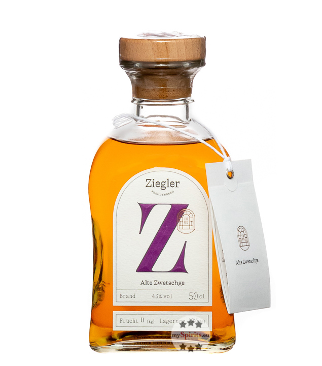Ziegler Alte Zwetschge Brand (43 % Vol., 0,5 Liter) von Brennerei Ziegler