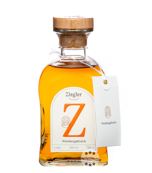 Ziegler Weinbergpfirsich Likör (18 % Vol., 0,5 Liter) von Brennerei Ziegler