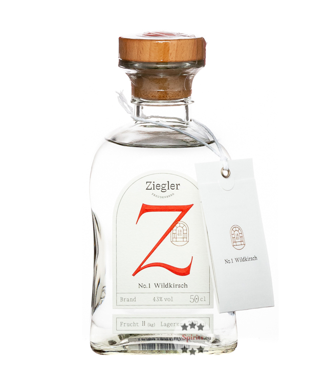 Ziegler Wildkirsch Brand No. 1 (43 % Vol., 0,5 Liter) von Brennerei Ziegler