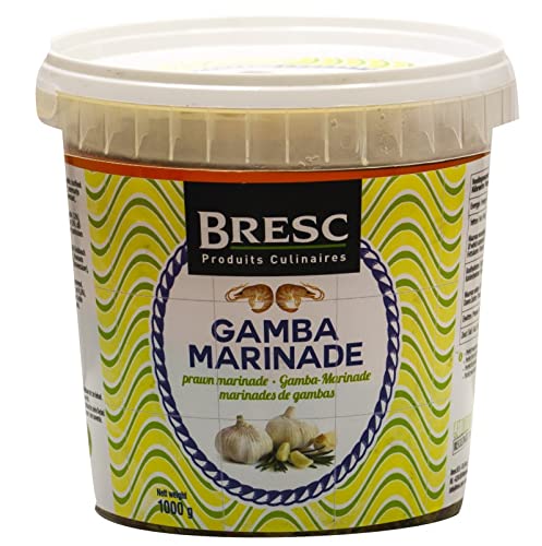 Bresc Gamba-Shrimps-Marinade - 3x 1kg - Beize, Würzsoße zum Einlegen und Marinieren von Shrimps, Meeresfrüchten, Gambas, Fluss-Krebsen, Krabben, Scampi, perfekt abgestimmte Aromen Bresc Gamba-Shrimps-Marinade - 3x 1kg - Beize, Würzsoße zum Einlegen und Marinieren von Shrimps, Meeresfrüchten, Gambas, Fluss-Krebsen, Krabben, Scampi, perfekt abgestimmte Aromen von Bresc