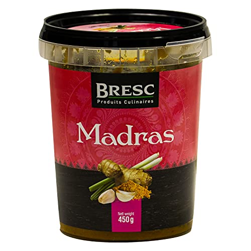 Bresc Madras - 10x 450g - vegane indische Gewürz-Kräuter-Mischung mit Curry für eine authentische orientalische Küche, perfekt für indische Gerichte oder als Akzent in Pürees und Saucen (10x 450) von Bresc