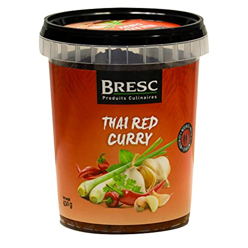 Bresc Thai Red Curry - 10x 450g - authentische thailändische Gewürzmischung, Kräutermischung für rotes Curry, mittelscharf bis scharf, vegan vegetarisch passt zu Tofu Gemüse Reis Fleisch Fisch von Bresc
