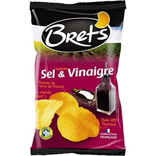 Bret's Breta € ™ S Chips Salt & Vinegar Flavor Kartoffel aus Frankreich 125G (6er-Set) von Bret's