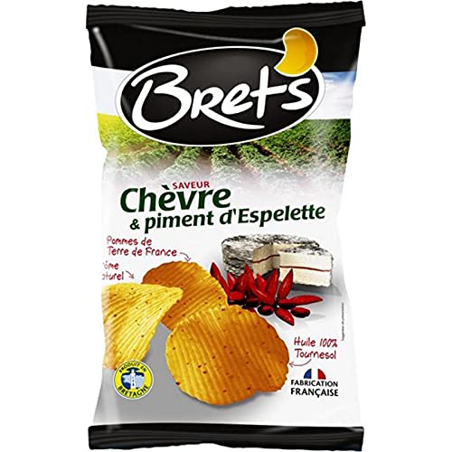 Bret's Breta € ™ S & Pepper Chips Flavor Ziege Dâ € ™ Espelette Kartoffeln aus Frankreich 125G (6er-Set) von Bret's