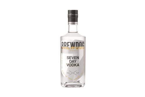 Brewdog | Seven Day Vodka | Original | 700 ml | 40% Vol. | Knacking & klarer Geschmack | Subtile Noten von Puderzucker & Vanille | Nur einmal gefiltert von BrewDog