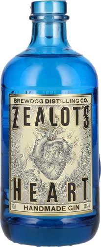 BrewDog Zealots Heart Gin, Handmade Gin4, 197 Destillationsdurchgängen, 17 Botanicals, Klassische Wacholdernote & intensive Zitrusfrische, 4% Vol., 700 ml von BrewDog
