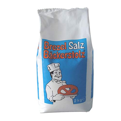 Brezel-Salz Hagelsalz 2 kg, 1 Beutel / Karton / Vegan / Lactosefrei / Glutenfrei von Brezel-Salz