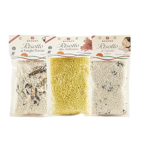 Brezzo 300 g Risottotis mit Steinpilzen, Trüffel und Safran Brezzo 300 g Risottotis mit Steinpilzen, Trüffel und Safran von Brezzo