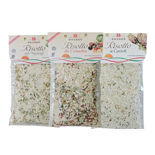 Brezzo Tris di Risotti da 300g agli Asparagi, Carciofi e Contadina Brezzo Tris di Risotti da 300g agli Asparagi, Carciofi e Contadina von Brezzo
