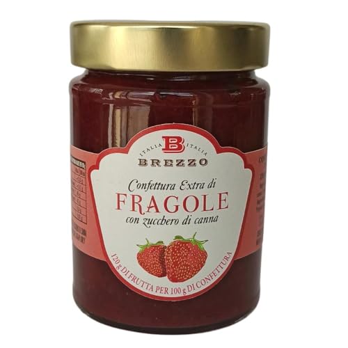 Brezzo Konfitüre Extra Erdbeeren 350g mit 120% Obst von Brezzo