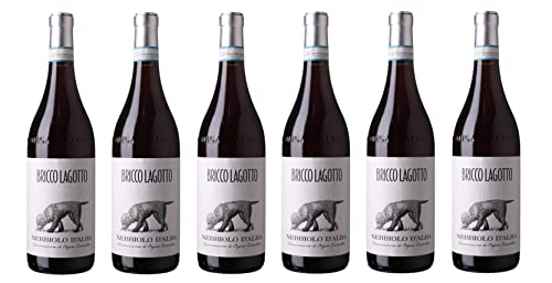 6x 0,75l - 2018er - Bricco Lagotto - Nebbiolo d'Alba D.O.P. - Piemonte - Italien - Rotwein trocken 6x 0,75l - 2018er - Bricco Lagotto - Nebbiolo d'Alba D.O.P. - Piemonte - Italien - Rotwein trocken von Bricco Lagotto