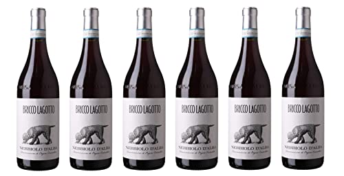 6x 0,75l - 2018er - Bricco Lagotto - Nebbiolo d'Alba D.O.P. - Piemonte - Italien - Rotwein trocken von Bricco Lagotto